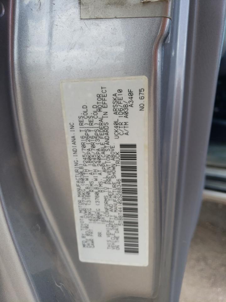 5TBBT44102S288346 2002 Toyota Tundra Access Cab