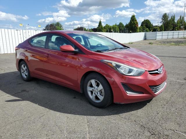  HYUNDAI ELANTRA 2015 Czerwony