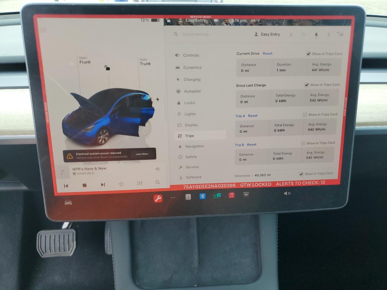 7SAYGDEE2NA020396 2022 Tesla Model Y