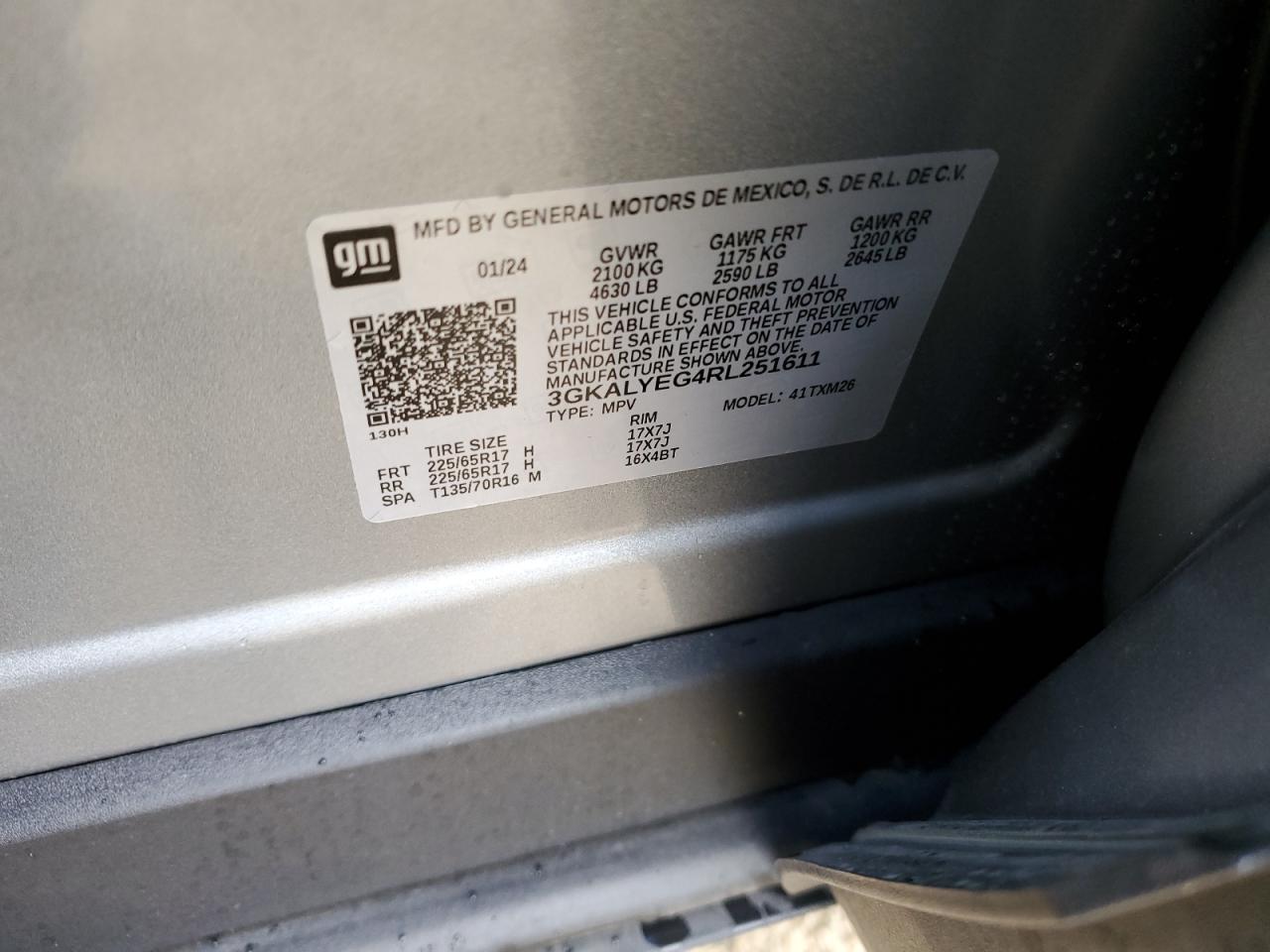 3GKALYEG4RL251611 2024 GMC Terrain At4