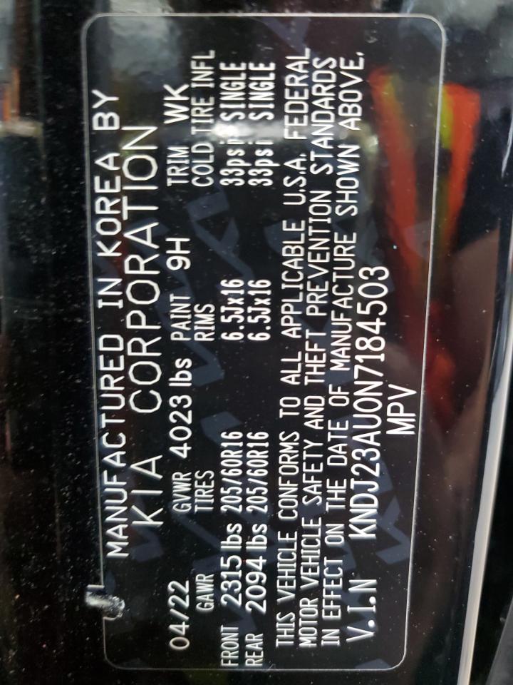 2022 Kia Soul Lx VIN: KNDJ23AU0N7184503 Lot: 66032524