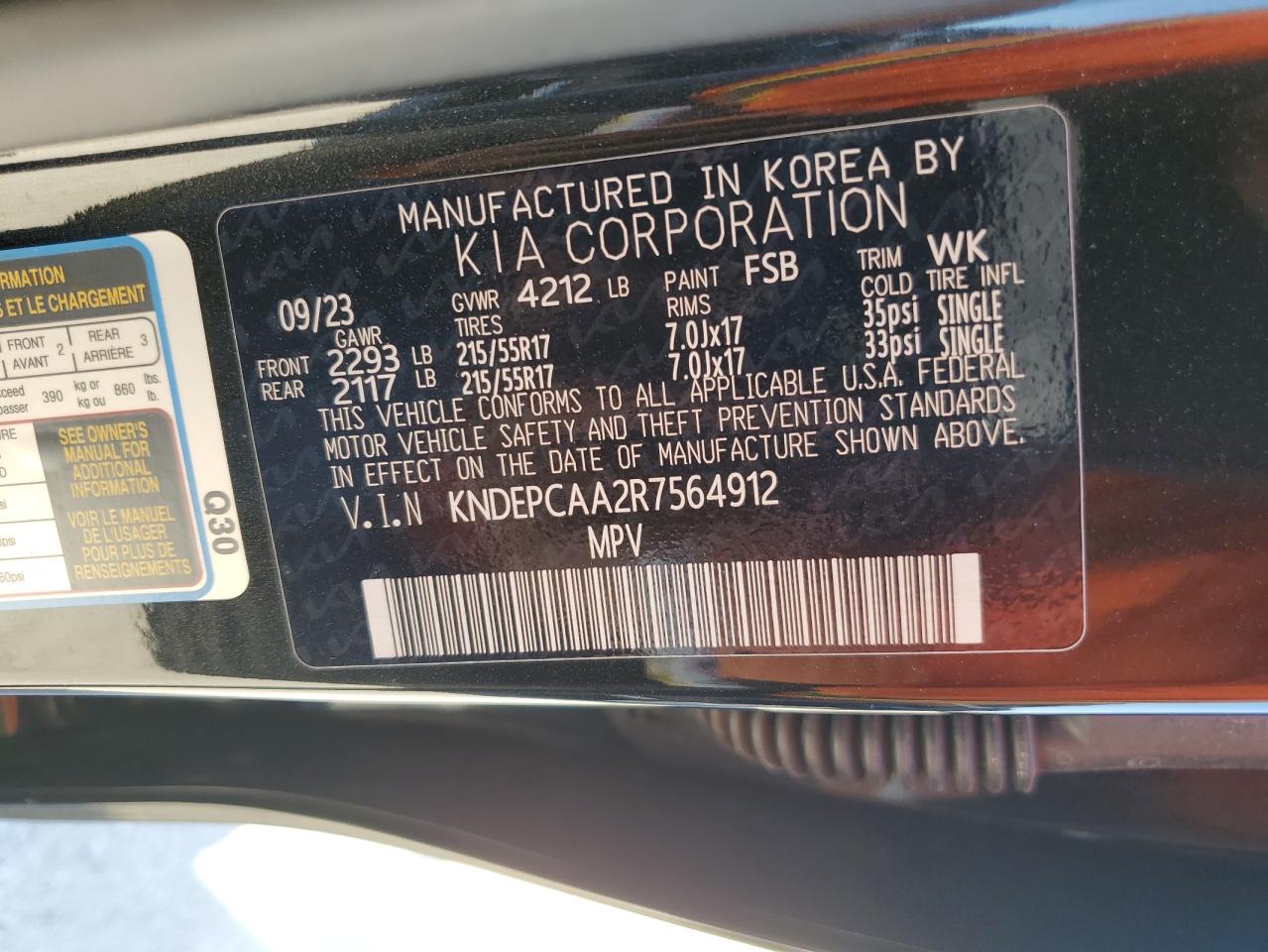 2024 Kia Seltos Lx VIN: KNDEPCAA2R7564912 Lot: 67944254