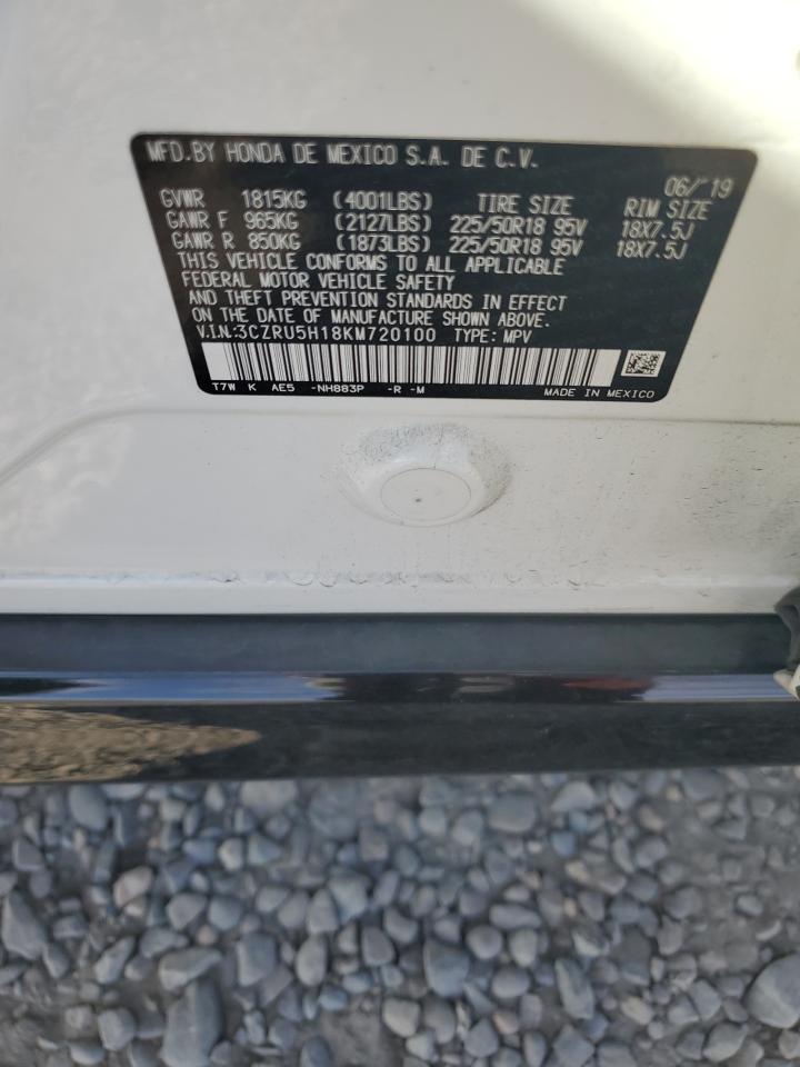 2019 Honda Hr-V Sport VIN: 3CZRU5H18KM720100 Lot: 65763374