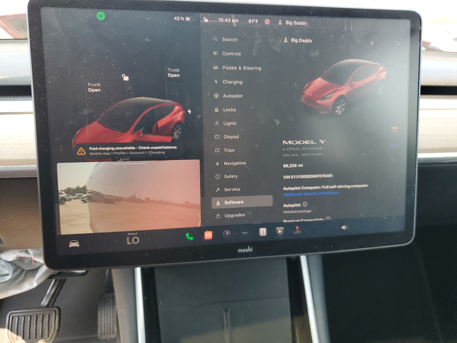 2021 Tesla Model Y vin: 5YJYGDEE0MF075461