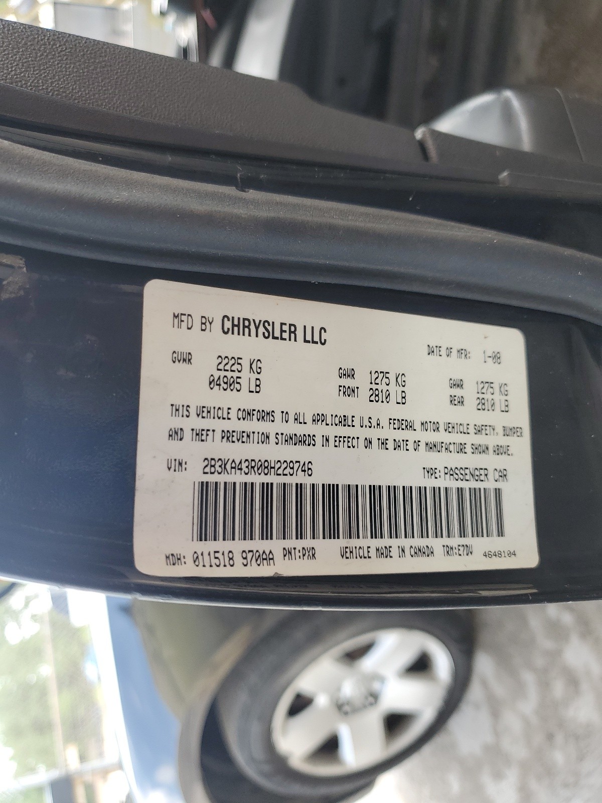 2B3KA43R08H229746 2008 Dodge Charger