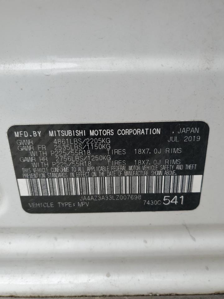 JA4AZ3A33LZ007698 2020 Mitsubishi Outlander Se