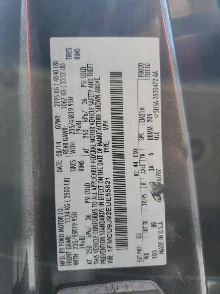 1FMCU9J92EUE55821 2014 Ford Escape Titanium