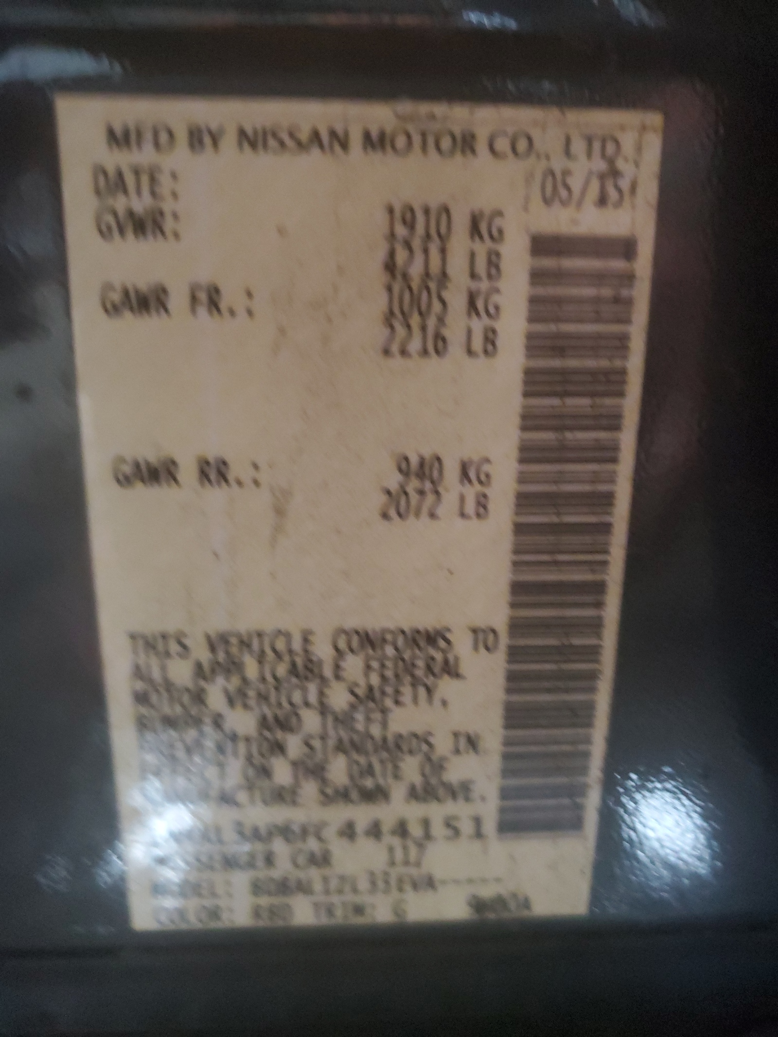 1N4AL3AP6FC444151 2015 Nissan Altima 2.5