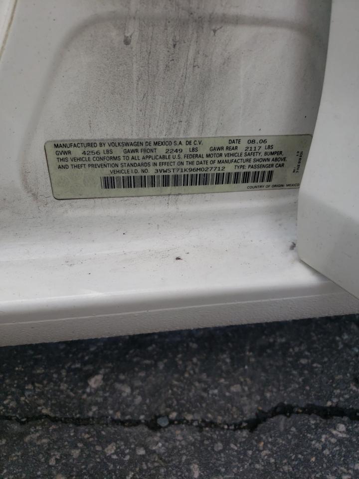 2006 Volkswagen Jetta Tdi Option Package 1 VIN: 3VWST71K96M027712 Lot: 66851394