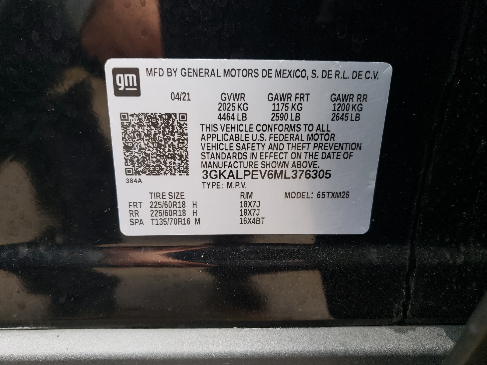 3GKALPEV6ML376305 2021 GMC Terrain Slt