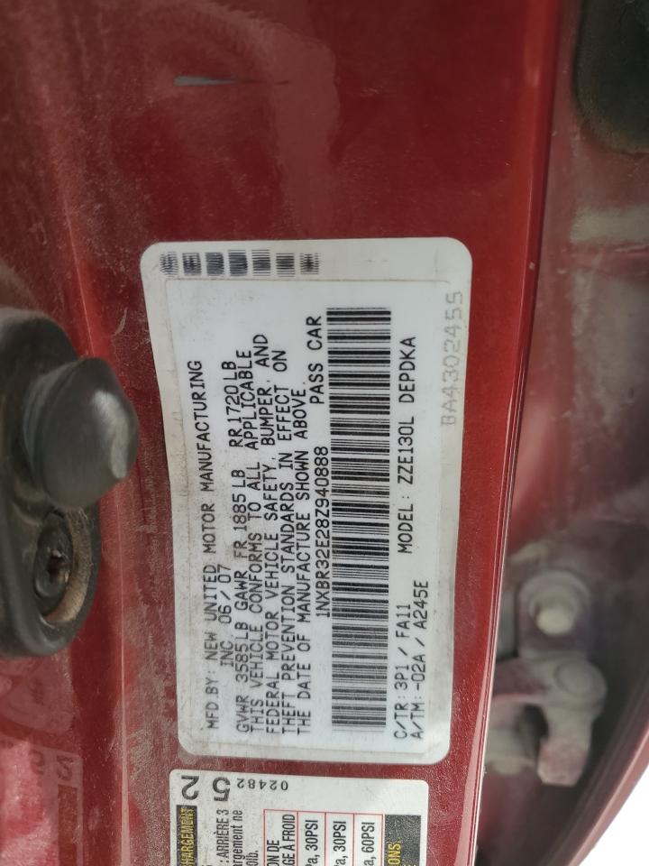 1NXBR32E28Z940888 2008 Toyota Corolla Ce