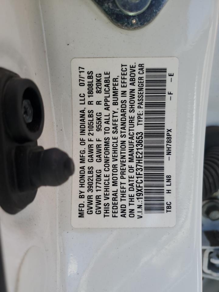 19XFC1F37HE213653 2017 HONDA CIVIC - Image 12