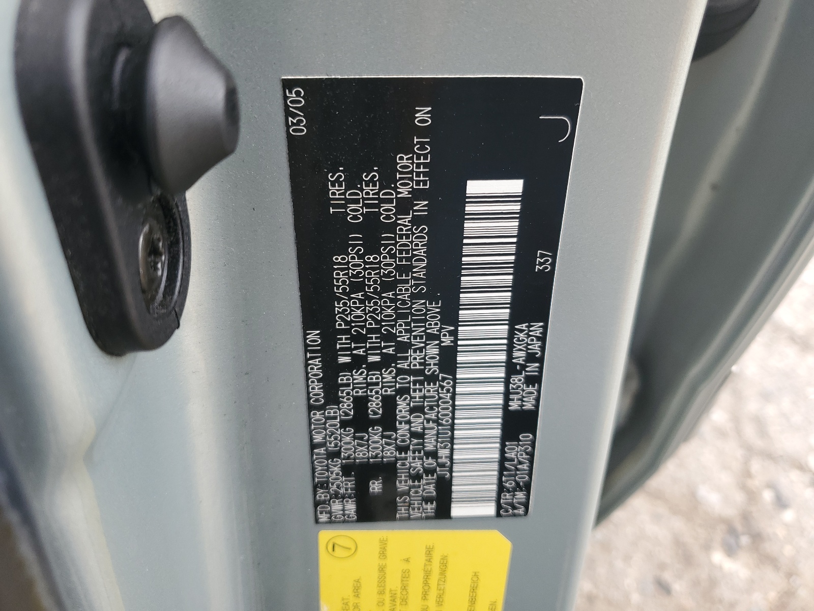 JTJHW31U160004567 2006 Lexus Rx 400