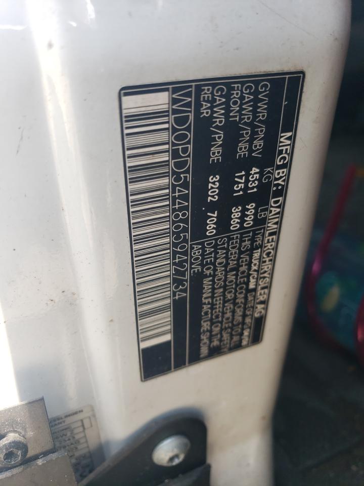 2006 Dodge Sprinter 3500 VIN: WD0PD544865942734 Lot: 65413664