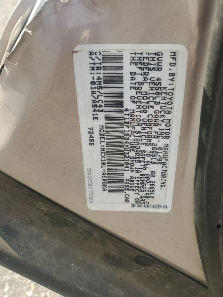 4T1BF18B4XU321041 1999 Toyota Avalon Xl