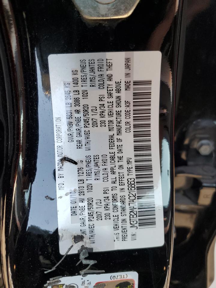 JM3TB2MA7A0216863 2010 Mazda Cx-9