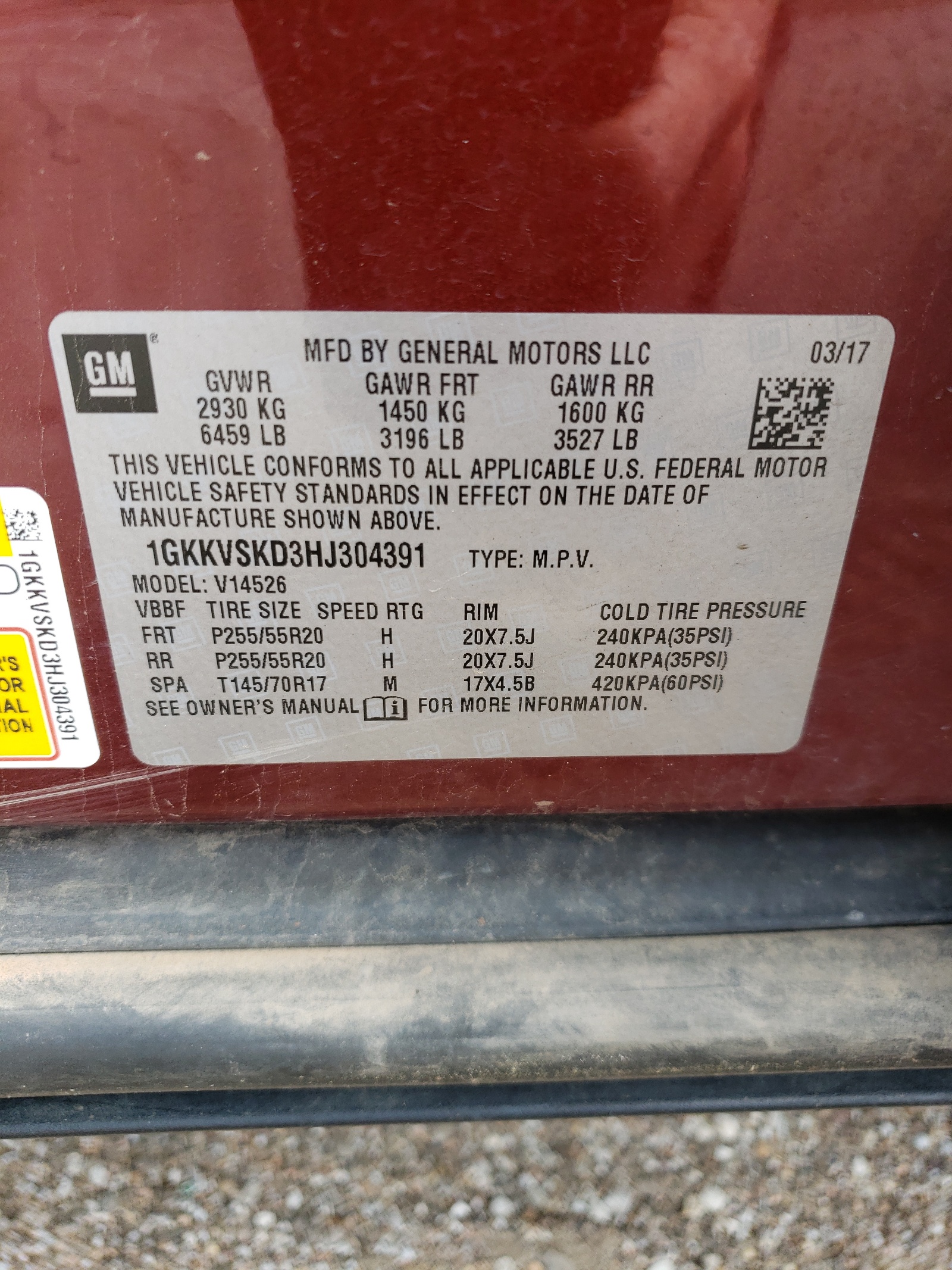 1GKKVSKD3HJ304391 2017 GMC Acadia Limited Slt-2