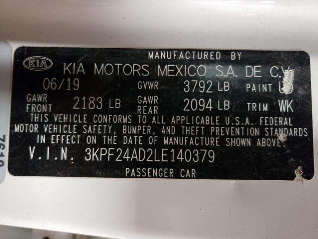 3KPF24AD2LE140379 Kia Forte FE 12