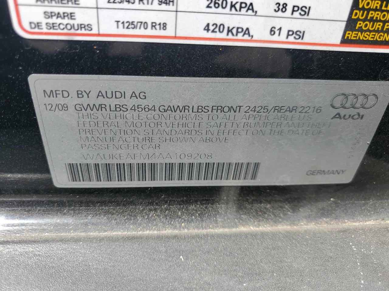 WAUKEAFM4AA109208 2010 Audi A3 Premium Plus