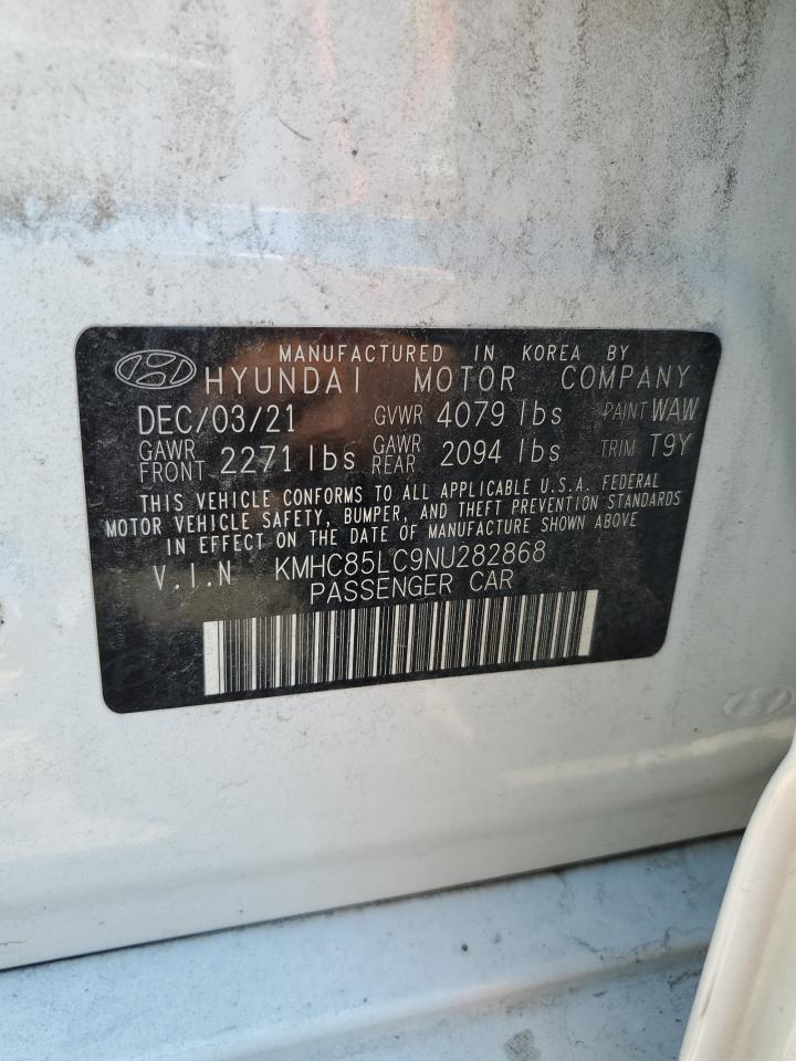 KMHC85LC9NU282868 2022 Hyundai Ioniq Sel