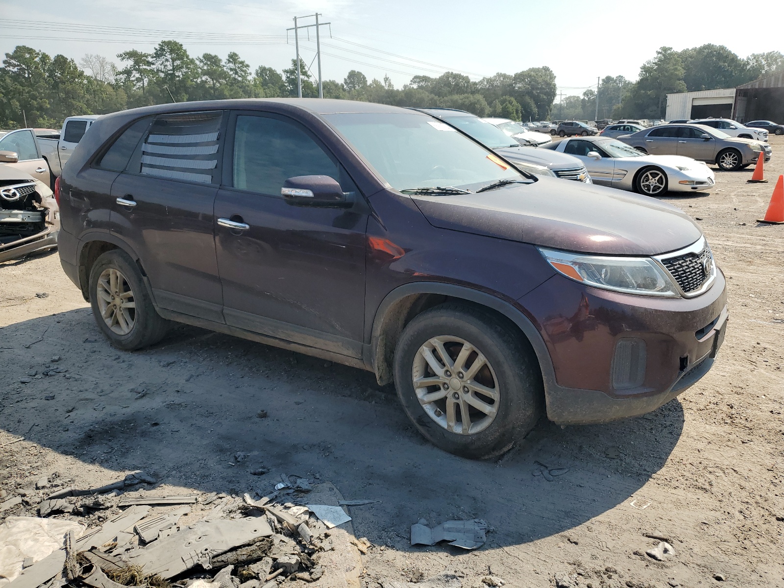 2014 Kia Sorento Lx vin: 5XYKT3A62EG498806