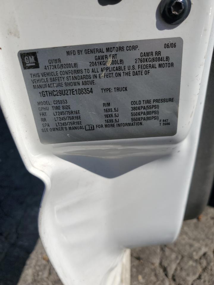 2007 GMC Sierra C2500 Heavy Duty VIN: 1GTHC29U27E108354 Lot: 66576694