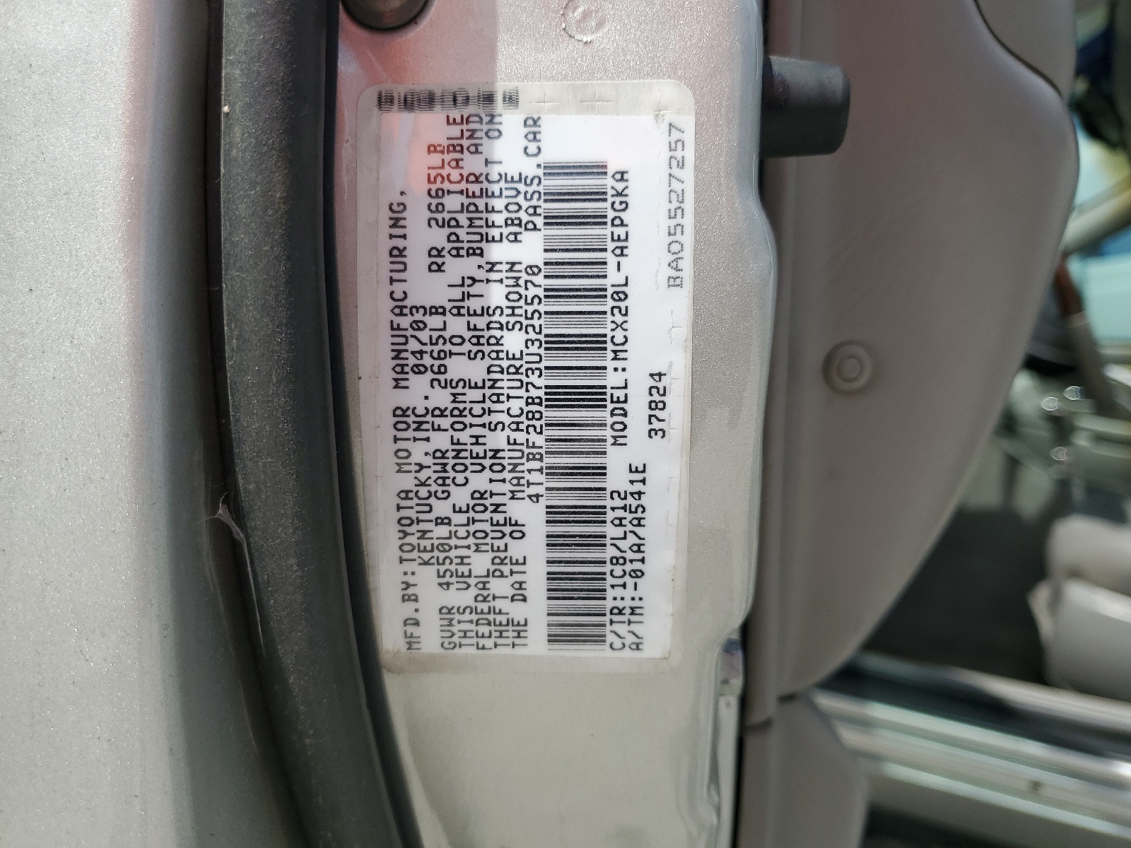 4T1BF28B73U325570 2003 Toyota Avalon Xl