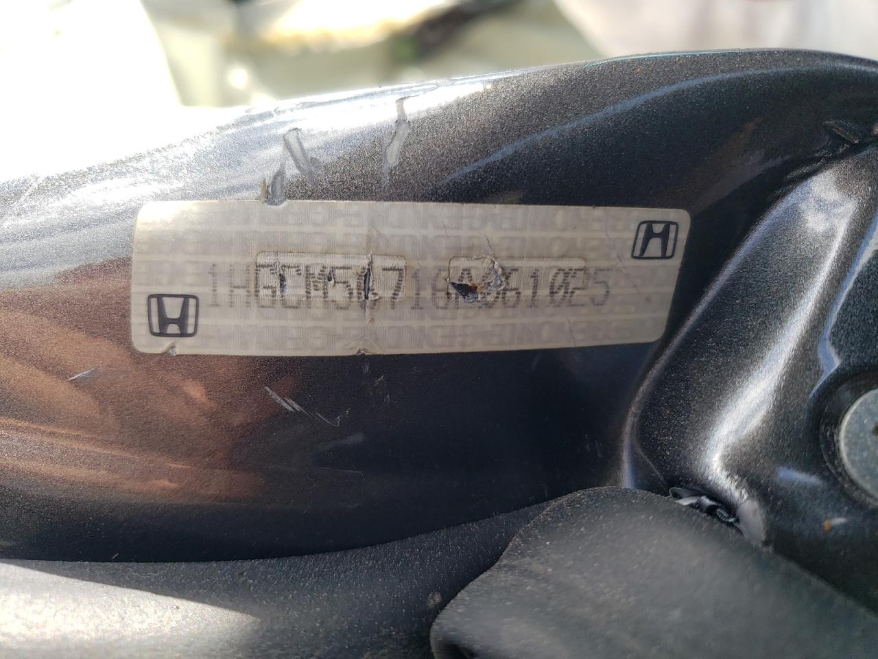 1HGCM56716A061025 2006 Honda Accord Ex