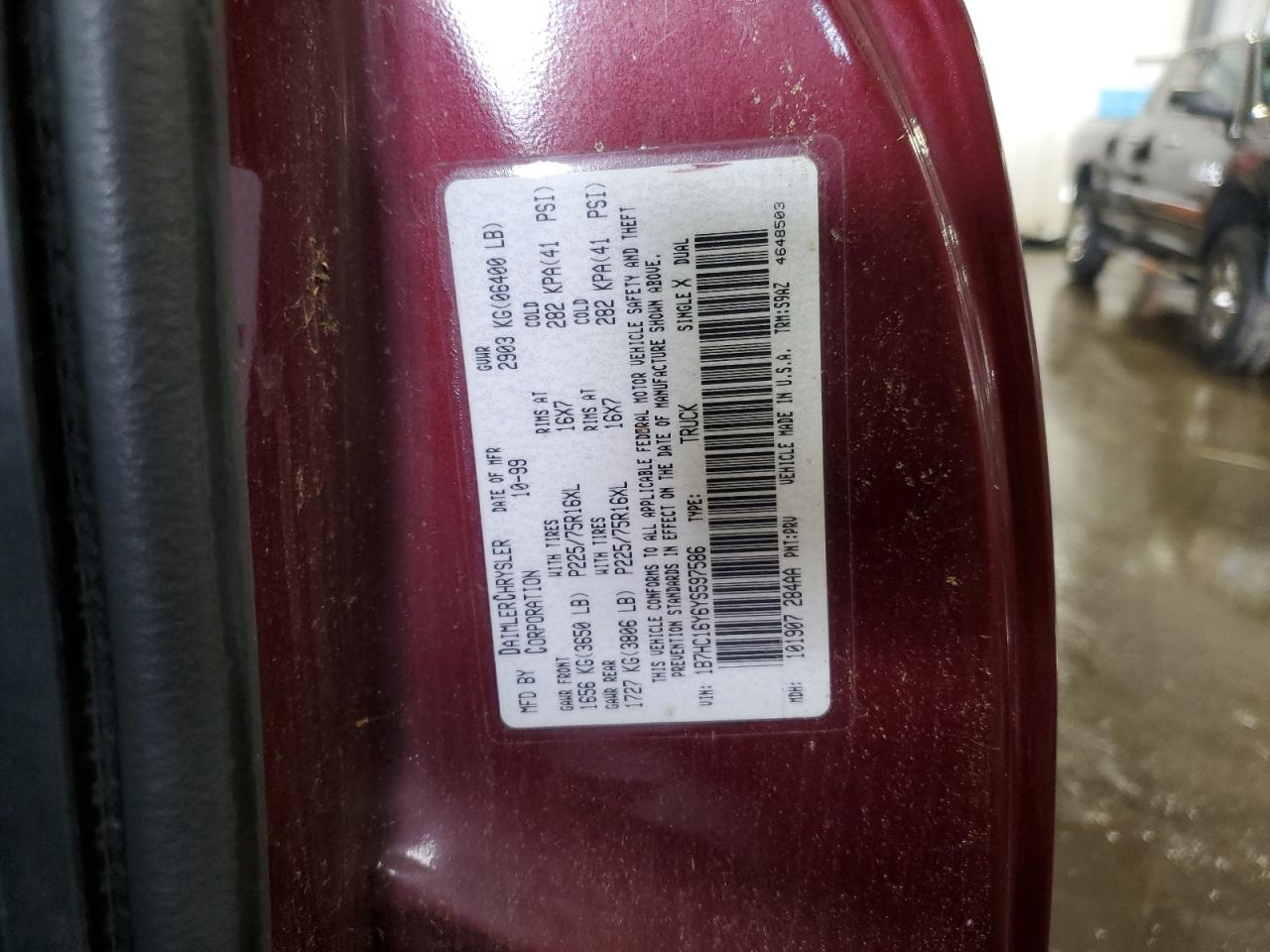 1B7HC16Y6YS597586 2000 Dodge Ram 1500