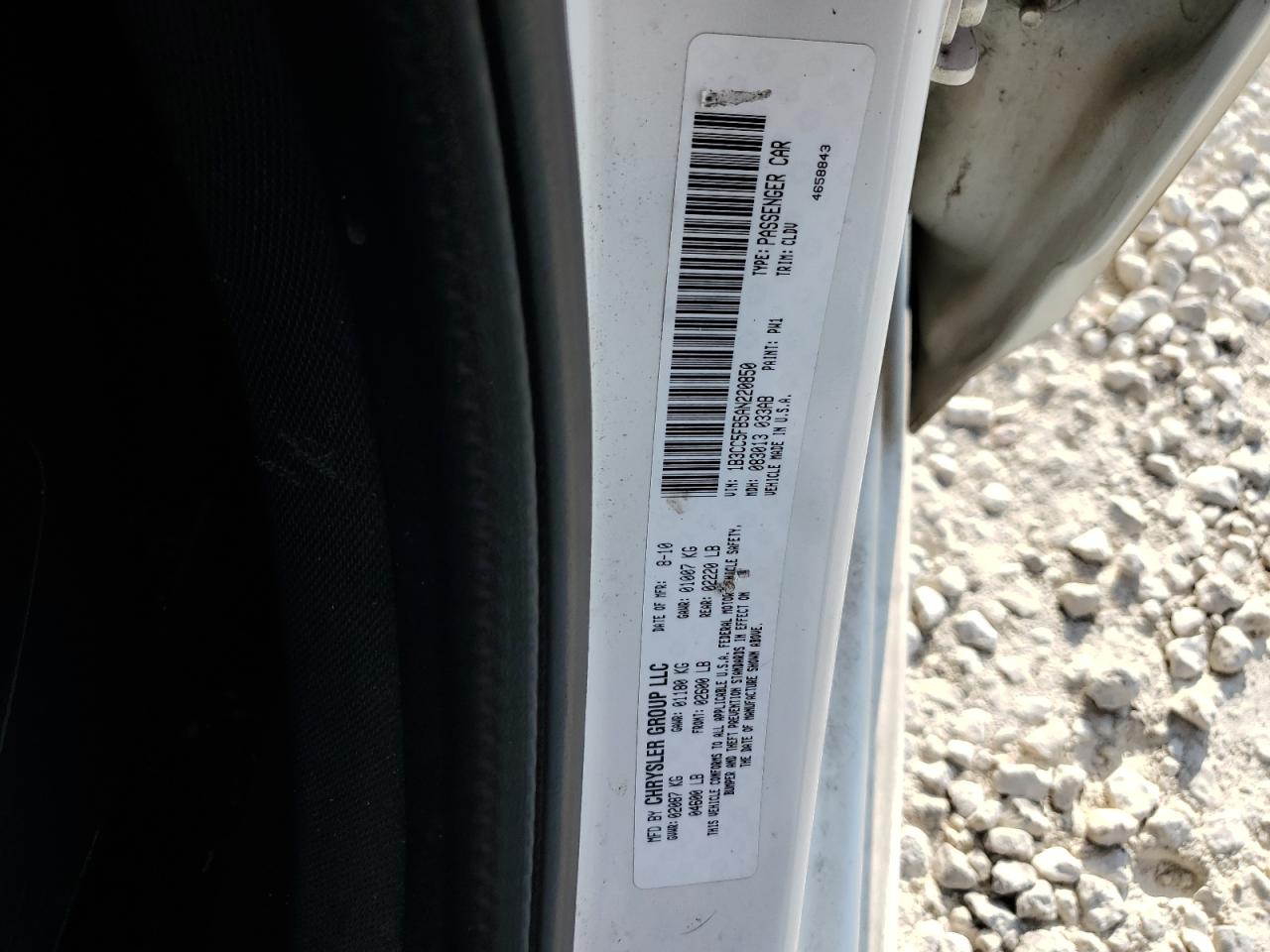 2010 Dodge Avenger R/T VIN: 1B3CC5FB5AN220850 Lot: 64391834