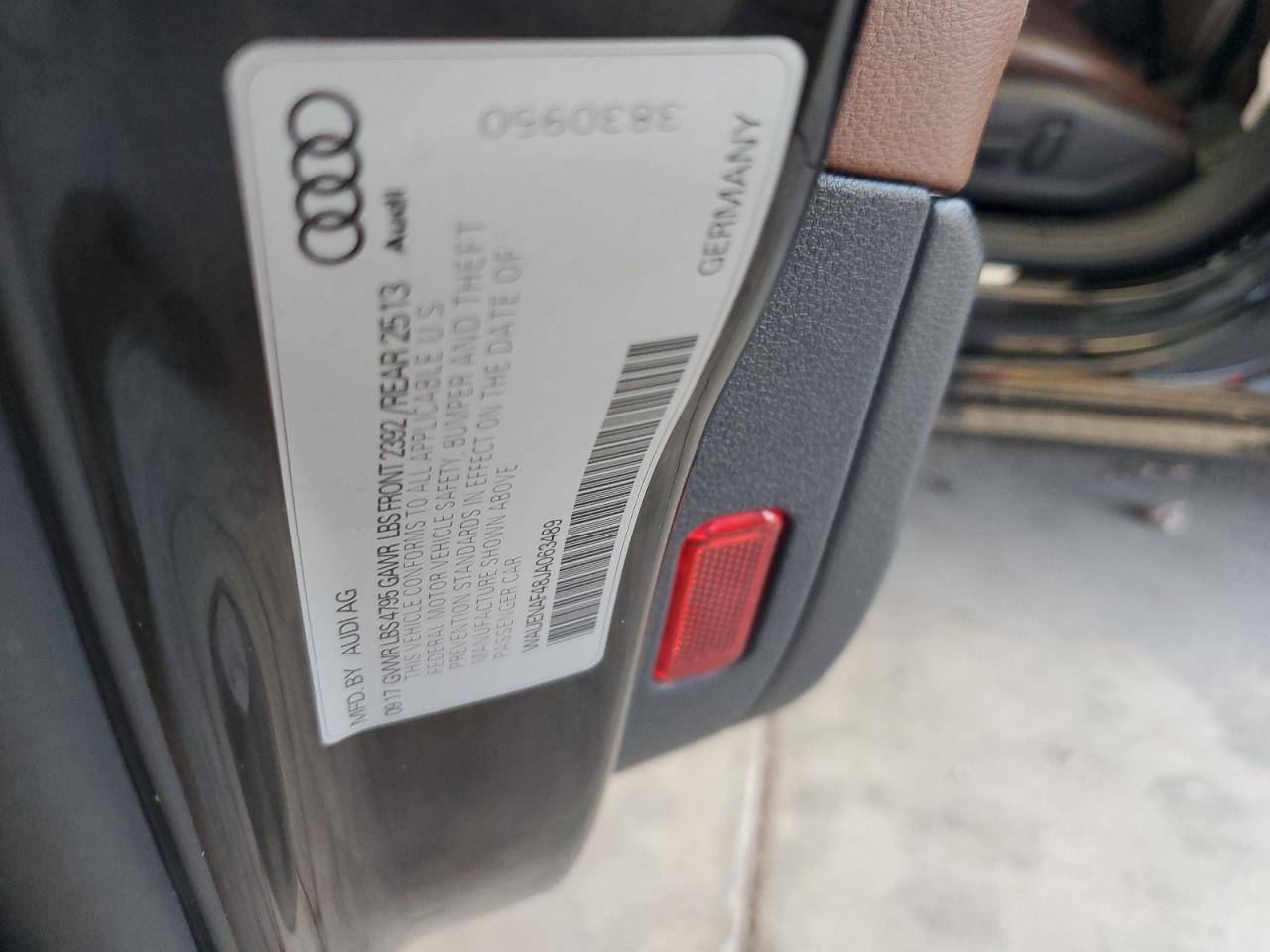 2018 Audi A4 Premium Plus VIN: WAUENAF48JA063489 Lot: 64522244