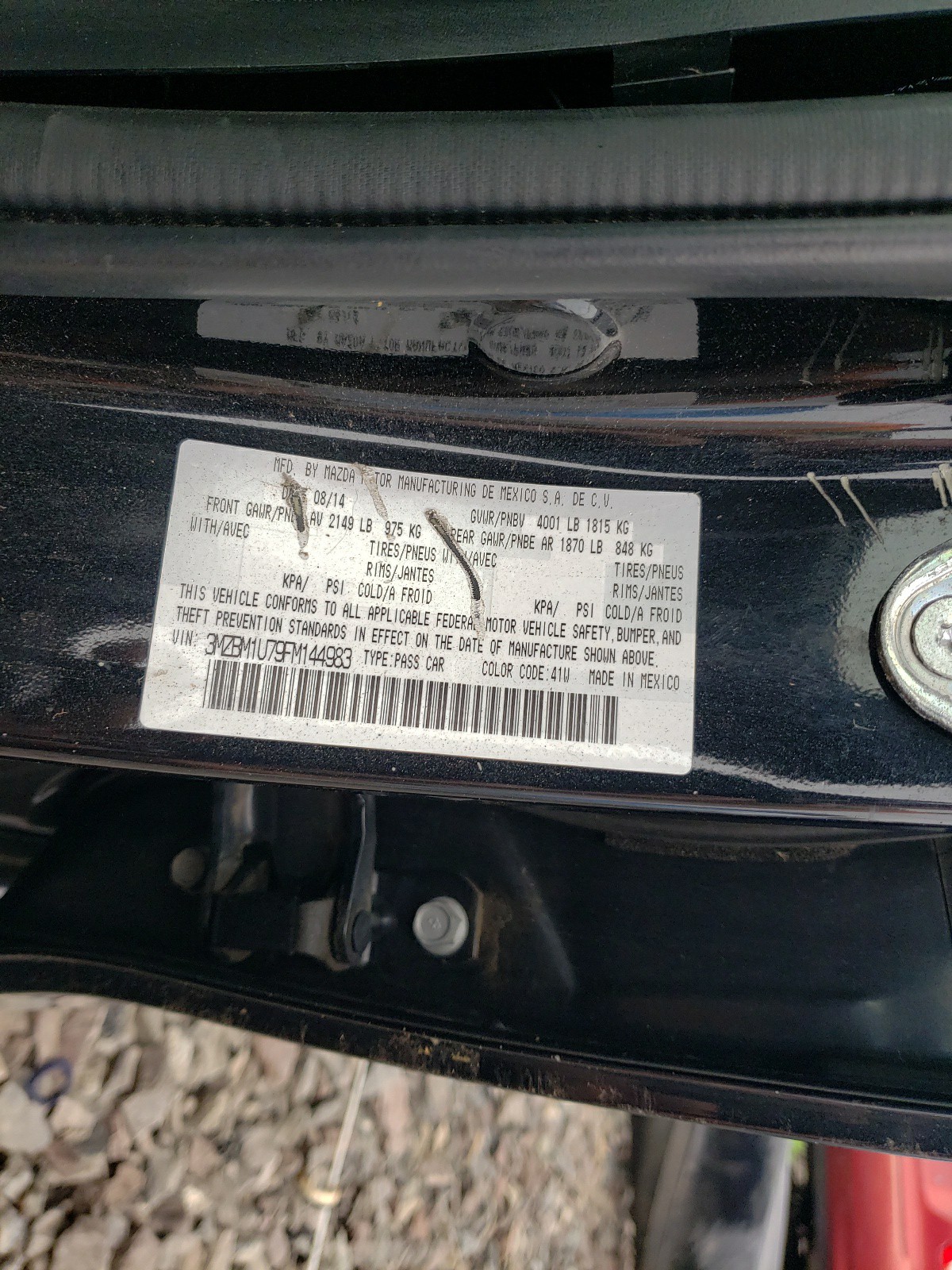 3MZBM1U79FM144983 2015 Mazda 3 Sport