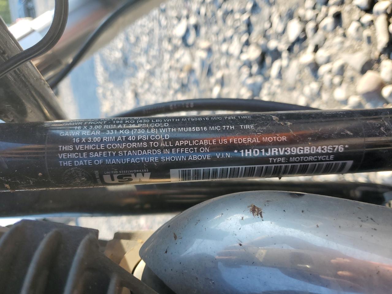 2016 Harley-Davidson Fls Softail Slim VIN: 1HD1JRV39GB043676 Lot: 65967414