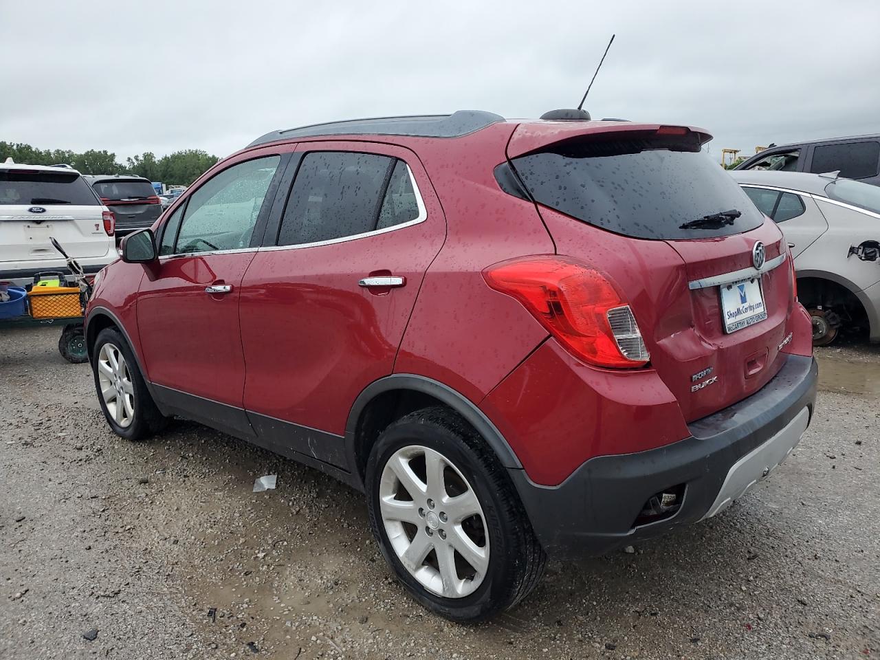 2015 BUICK ENCORE with REAR END damage, VIN KL4CJGSB1FB150563