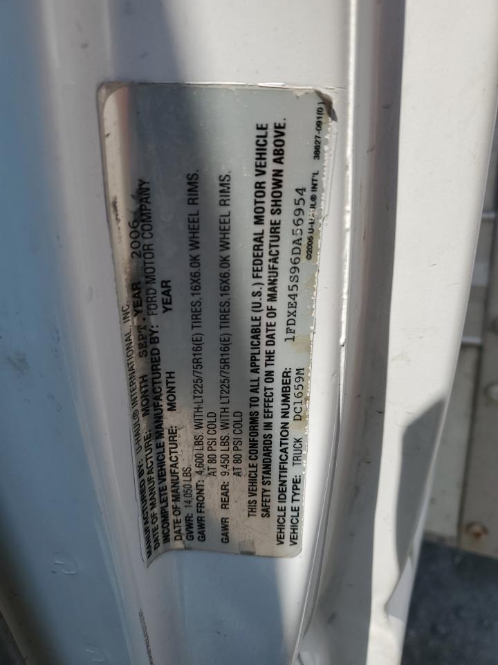 2006 Ford Econoline E450 Super Duty Cutaway Van VIN: 1FDXE45S96DA56954 Lot: 66759214