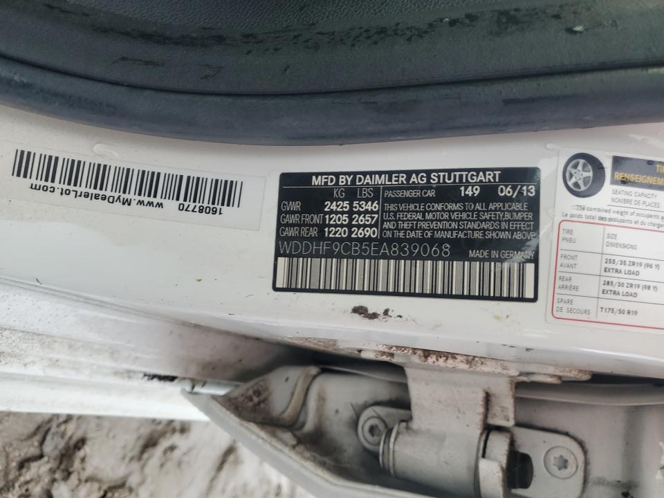 WDDHF9CB5EA839068 2014 Mercedes-Benz E 63 Amg