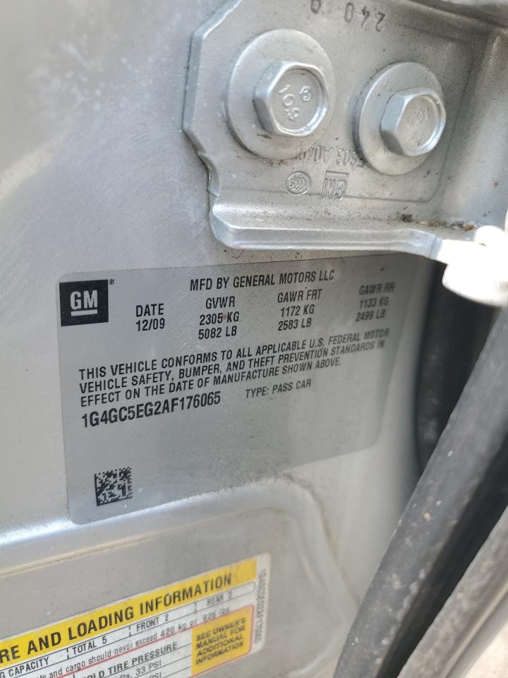 2010 Buick Lacrosse Cxl VIN: 1G4GC5EG2AF176065 Lot: 66075664