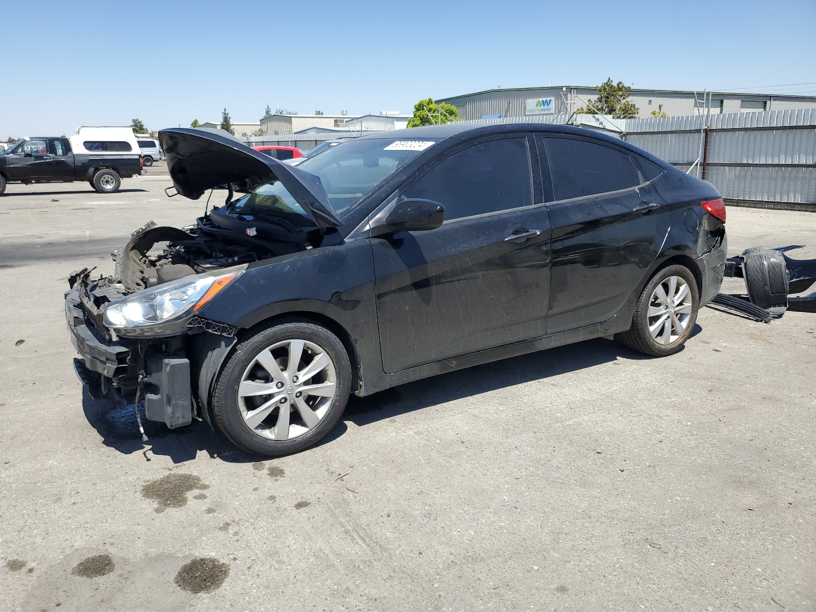 2013 Hyundai Accent Gls vin: KMHCU4AE6DU342372