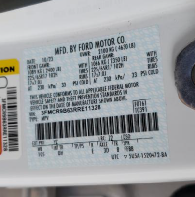 3FMCR9B63RRE11328 2024 Ford Bronco Sport Big Bend