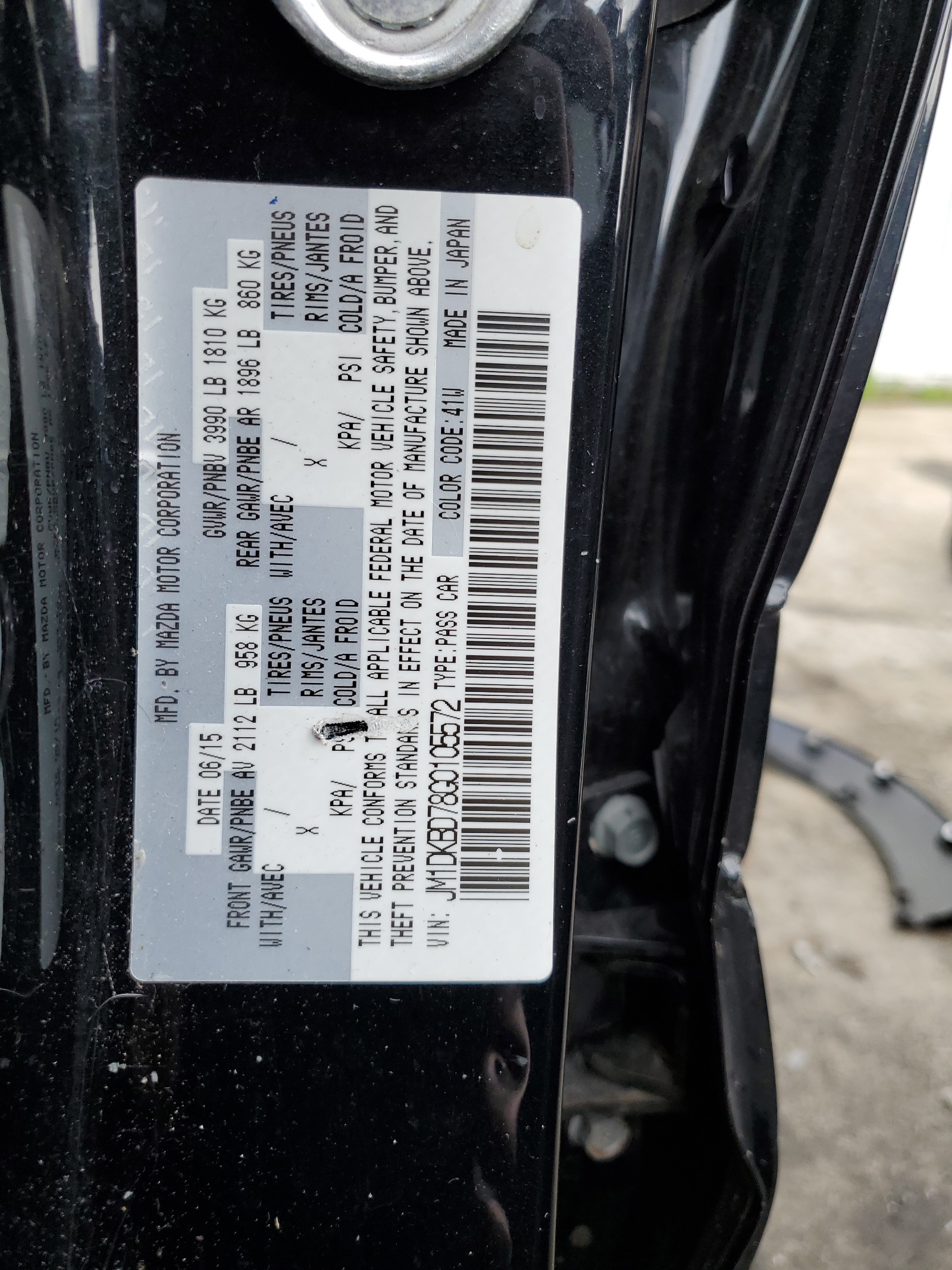 JM1DKBD78G0105572 2016 Mazda Cx-3 Grand Touring