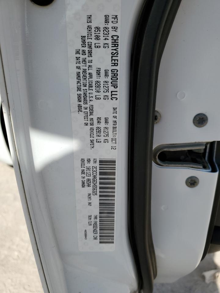 2013 Chrysler 300 VIN: 2C3CCAAG6DH556325 Lot: 67894685