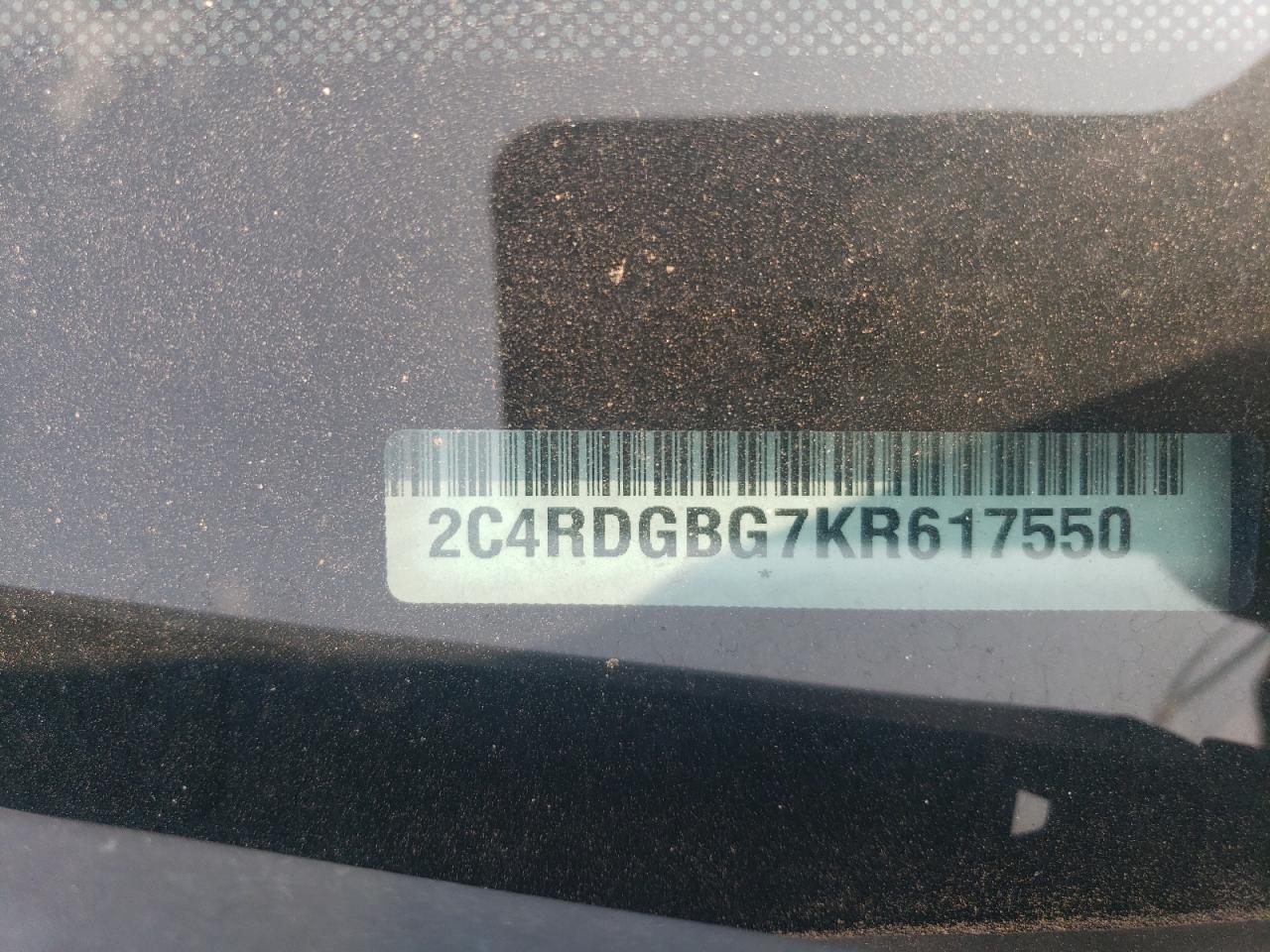2019 Dodge Grand Caravan Se VIN: 2C4RDGBG7KR617550 Lot: 66792834