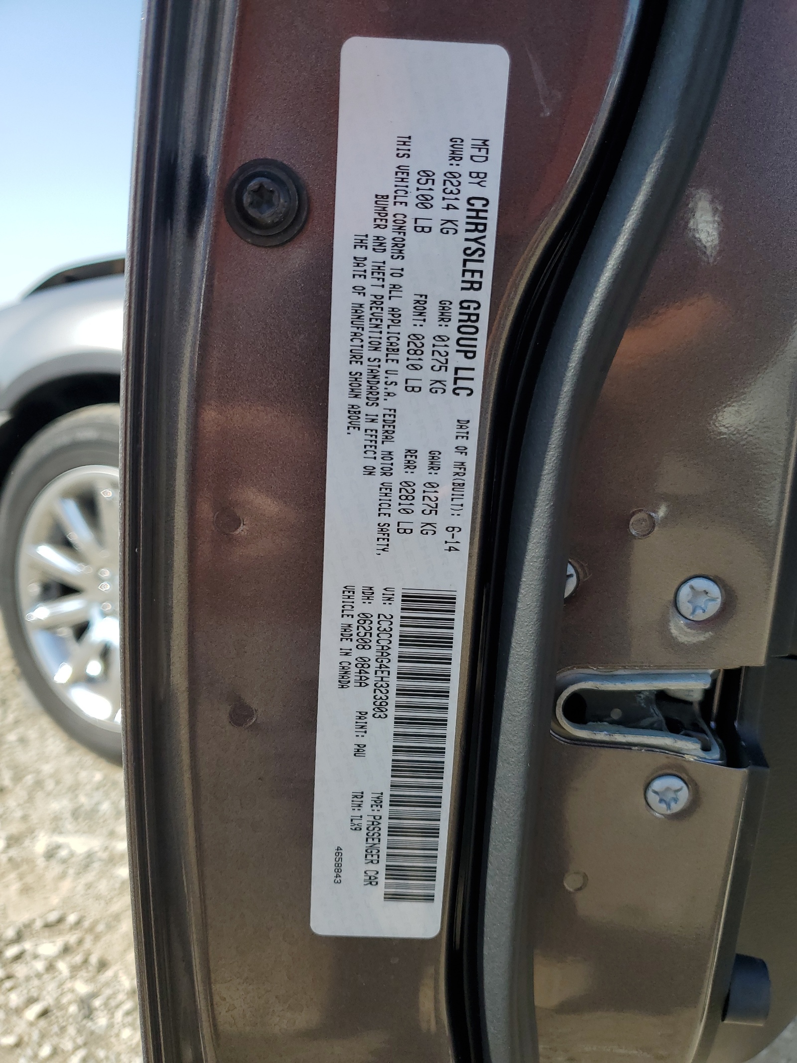 2C3CCAAG4EH323903 2014 Chrysler 300