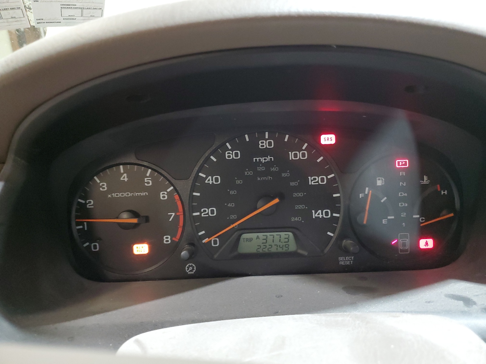 1HGCG6692YA083164 2000 Honda Accord Se