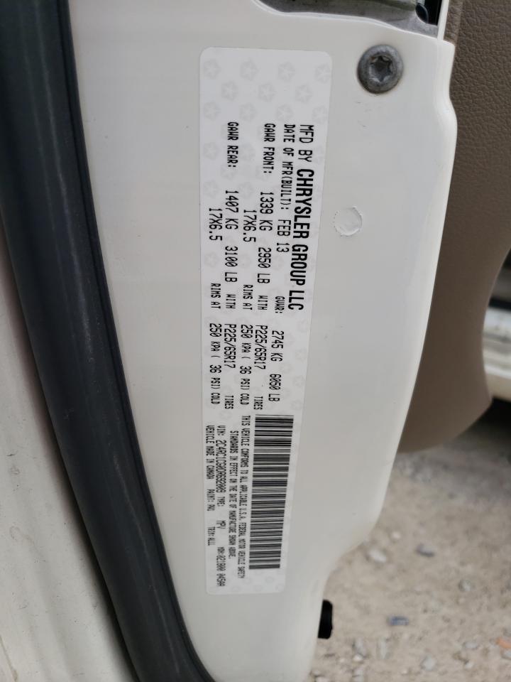 2013 Chrysler Town & Country Touring L VIN: 2C4RC1CG0DR692009 Lot: 66731764