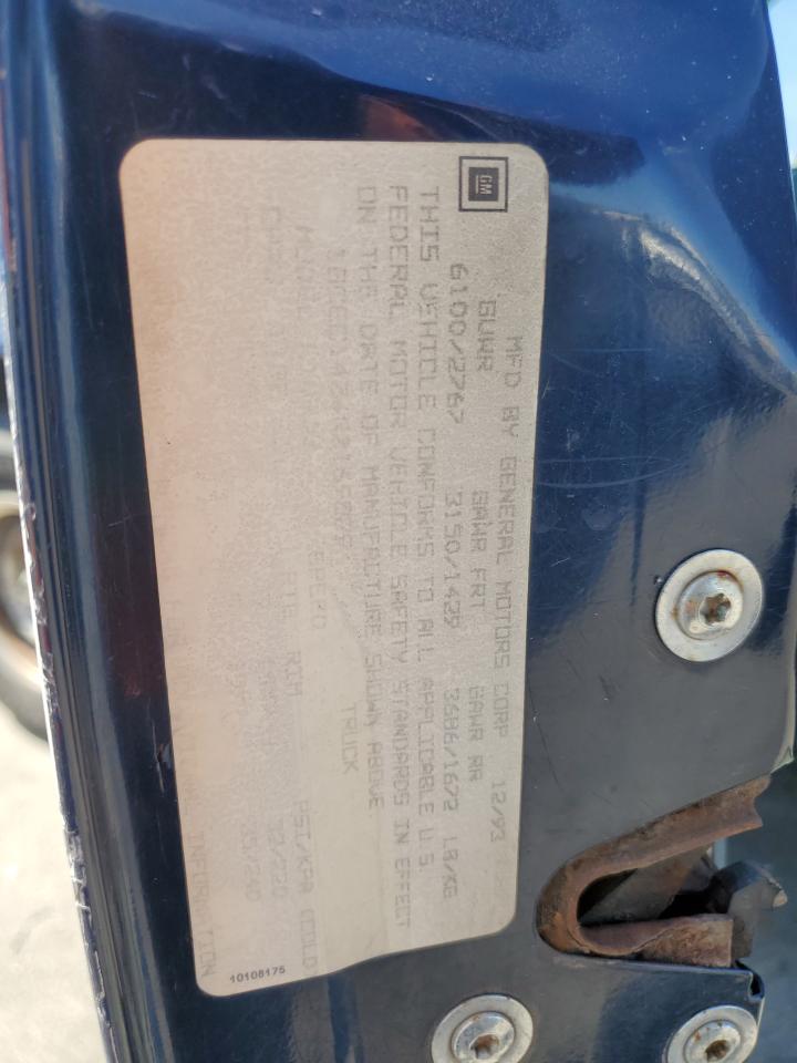 1994 Chevrolet Gmt-400 C1500 VIN: 1GCEC14Z4RZ169829 Lot: 65251554