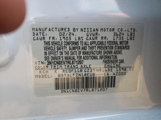 3N1CN8EV7RL871207 Nissan Versa SV 14