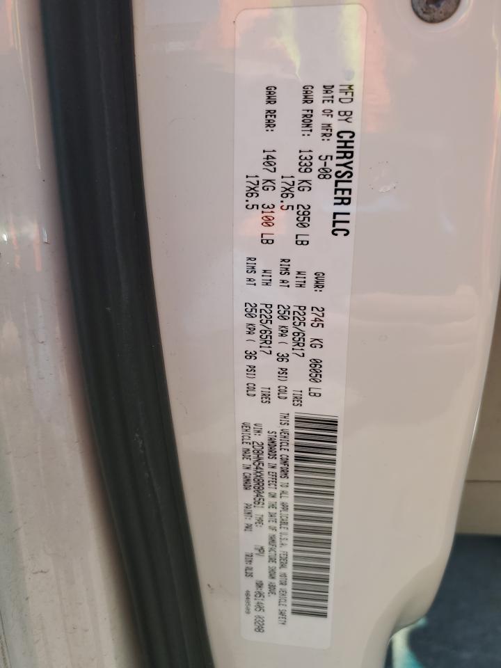 2008 Dodge Grand Caravan Sxt VIN: 2D8HN54XX8R804561 Lot: 68306984