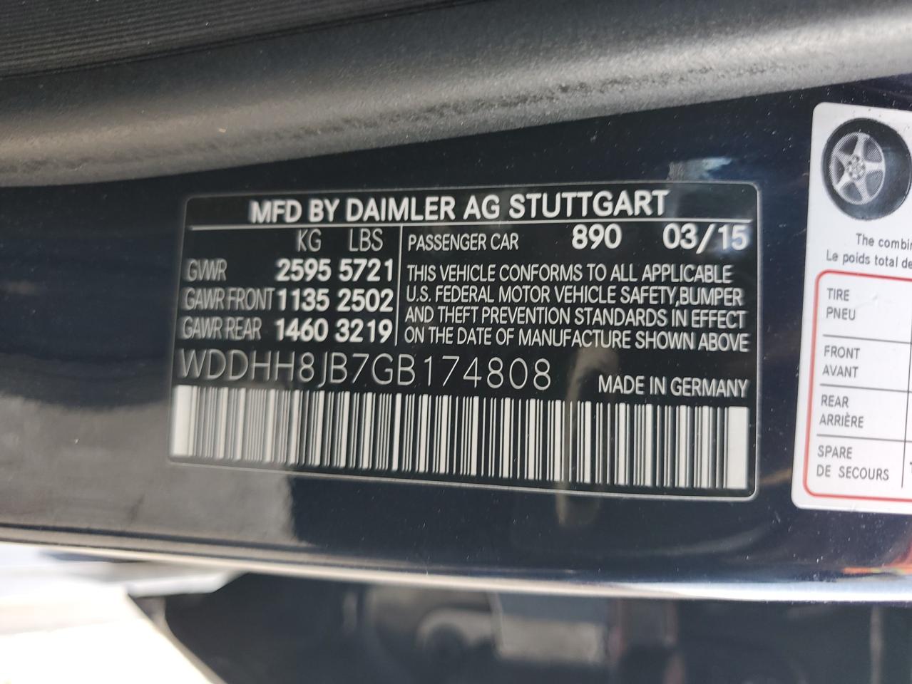 WDDHH8JB7GB174808 2016 MERCEDES-BENZ E CLASS - Image 15