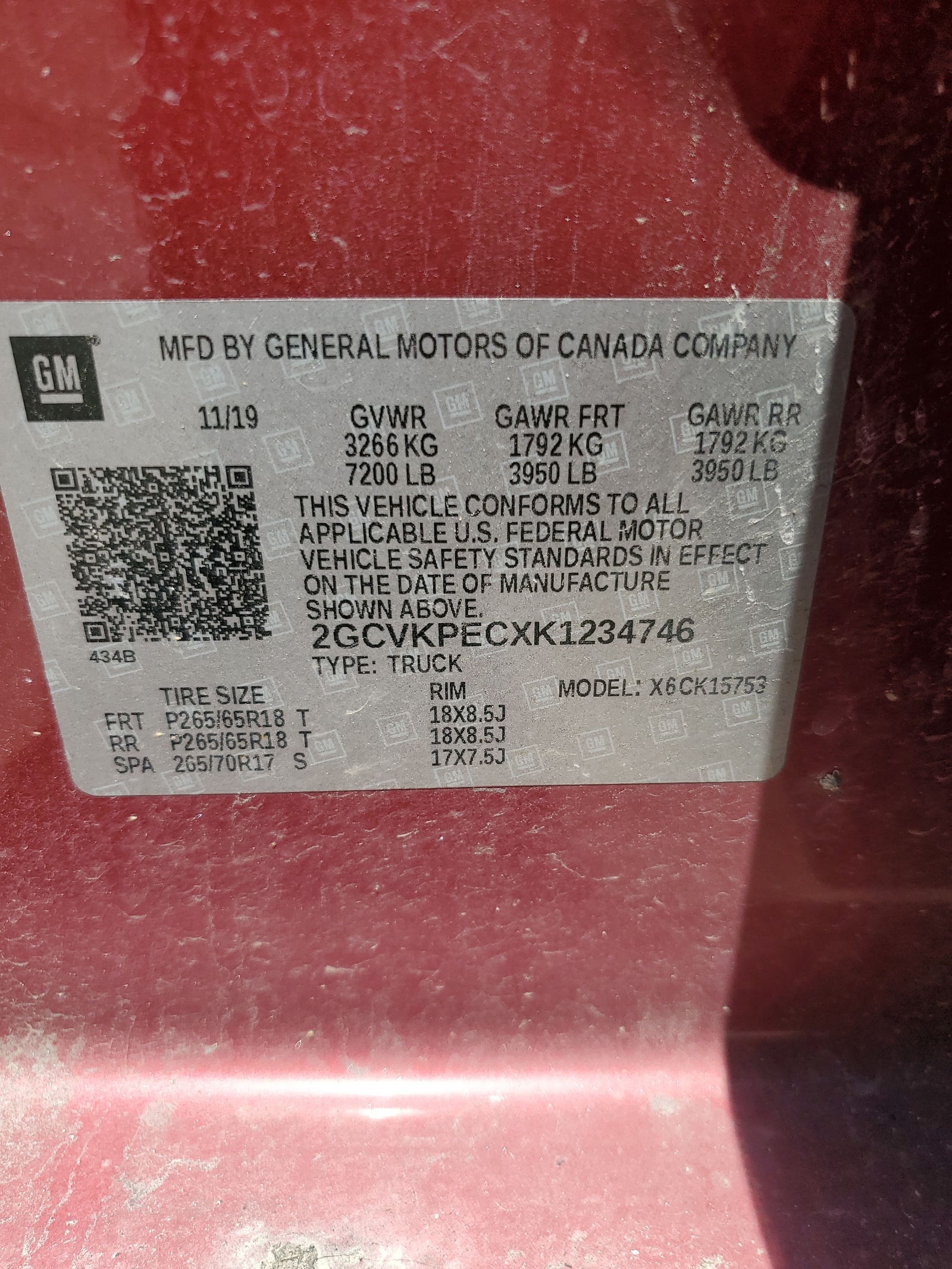 2GCVKPECXK1234746 2017 Chevrolet Silverado Ld K1500 Lt